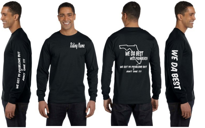 WeDaBest Men - West Palm Beach  Reflective Long Sleeve - 100% Cotton