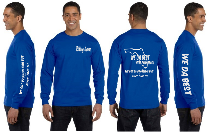 WeDaBest Men - West Palm Beach  Reflective Long Sleeve - 100% Cotton