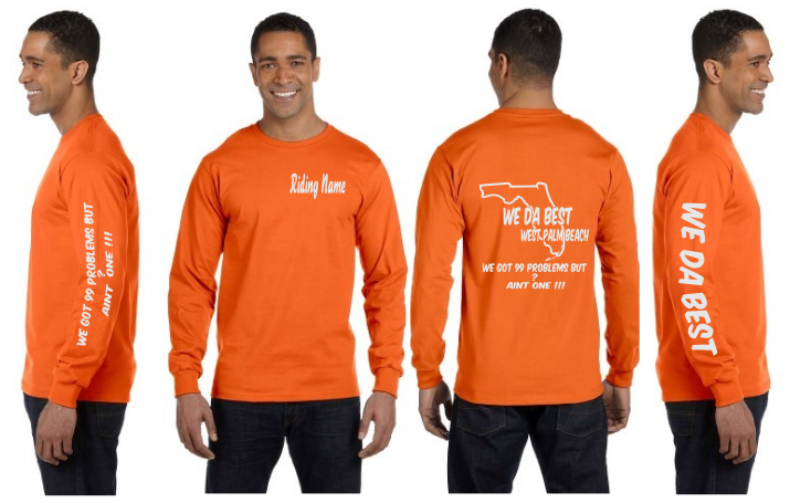 WeDaBest Men - West Palm Beach  Reflective Long Sleeve - 100% Cotton