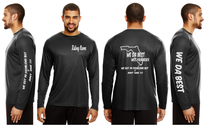 WeDaBest Men - West Palm Beach Reflective Long Sleeve - 100% Polyester