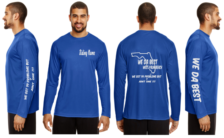 WeDaBest Men - West Palm Beach Reflective Long Sleeve - 100% Polyester