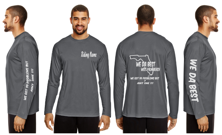 WeDaBest Men - West Palm Beach Reflective Long Sleeve - 100% Polyester
