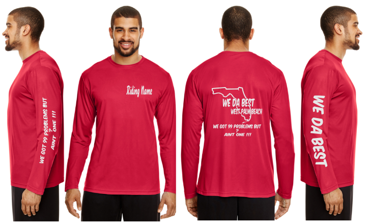WeDaBest Men - West Palm Beach Reflective Long Sleeve - 100% Polyester