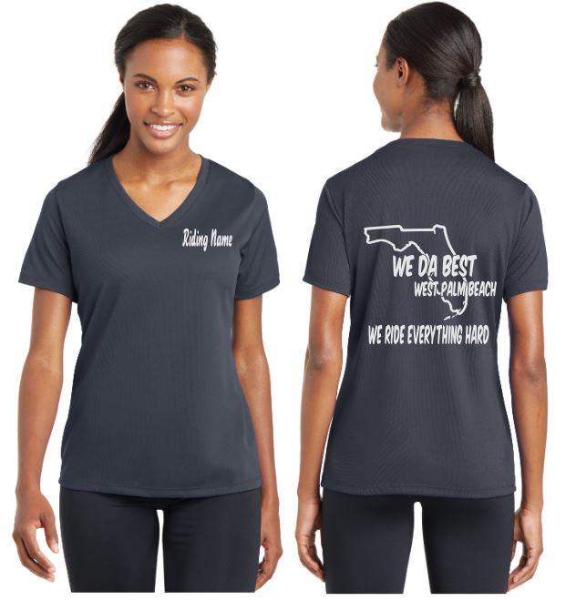 WeDaBest Woman - West Palm Beach V-Neck Tee - 100% Polyester