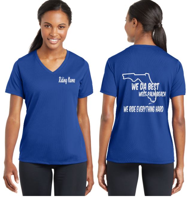 WeDaBest Woman - West Palm Beach V-Neck Tee - 100% Polyester