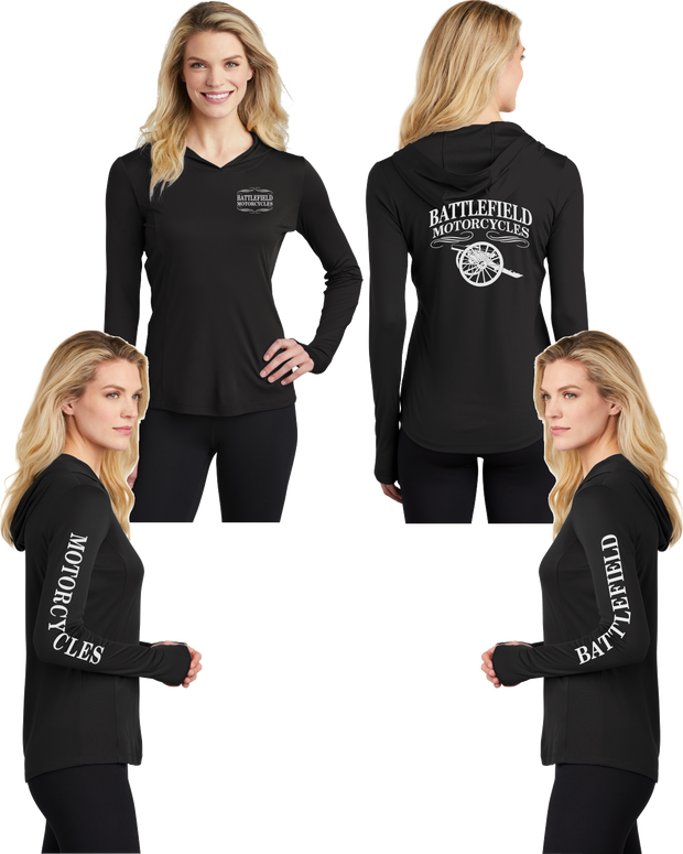 Battlefield Cannon - Womens Thumbhole Hoodie - 100% Polyester