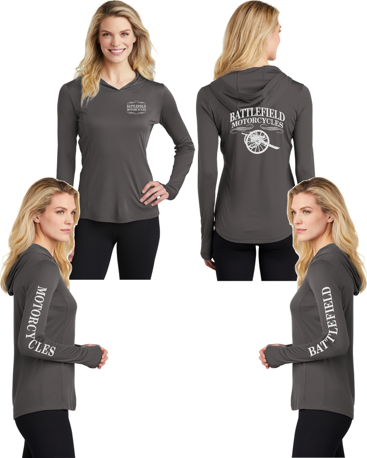 Battlefield Cannon - Womens Thumbhole Hoodie - 100% Polyester