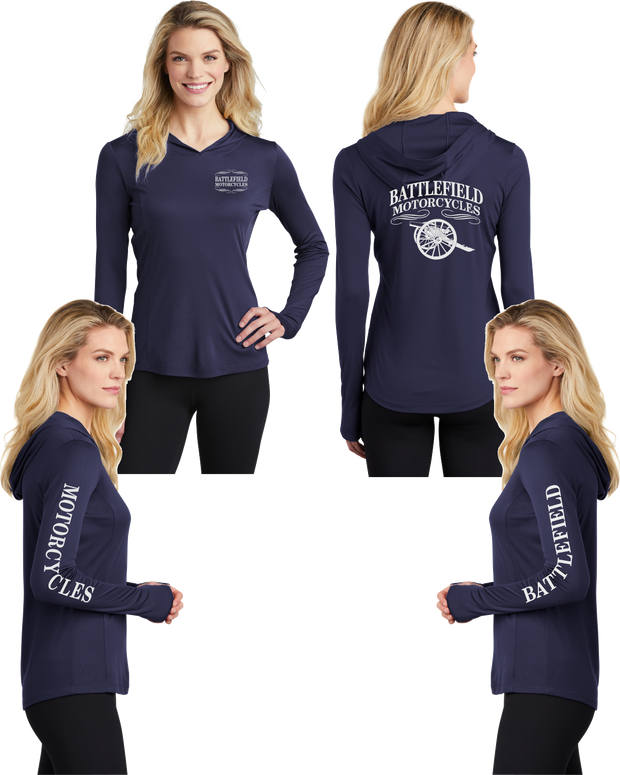 Battlefield Cannon - Womens Thumbhole Hoodie - 100% Polyester
