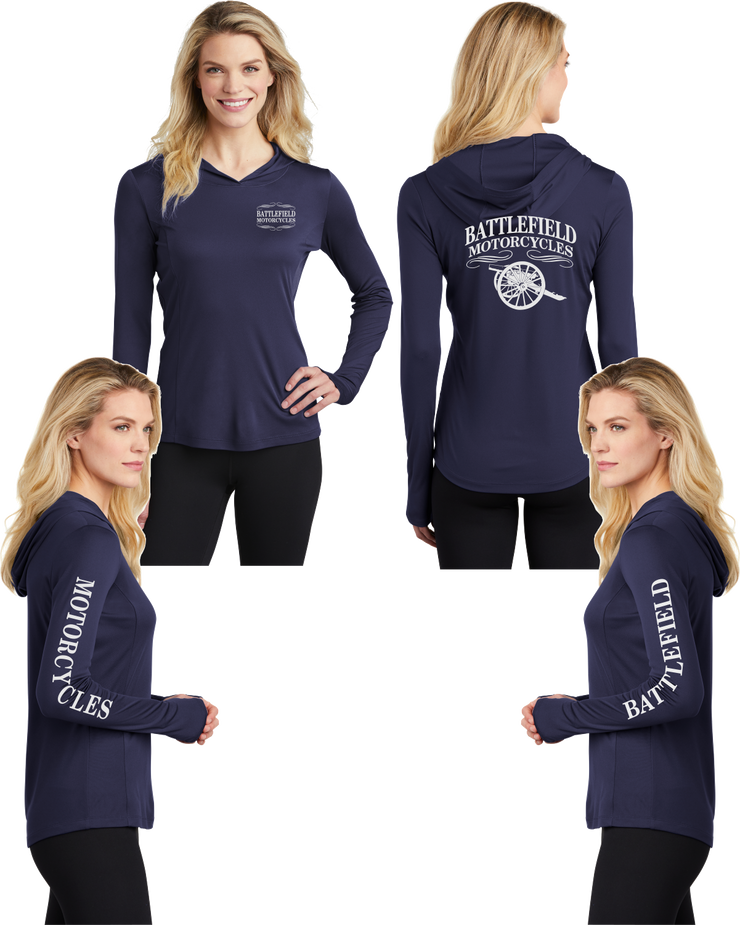 Battlefield Cannon - Womens Thumbhole Hoodie - 100% Polyester