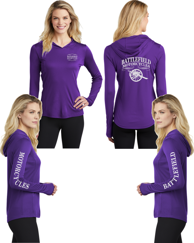 Battlefield Cannon - Womens Thumbhole Hoodie - 100% Polyester