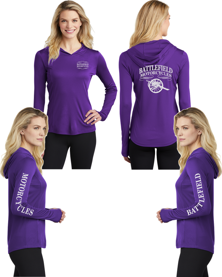 Battlefield Cannon - Womens Thumbhole Hoodie - 100% Polyester
