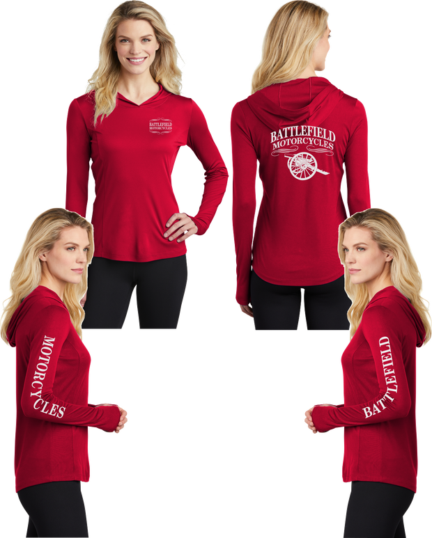 Battlefield Cannon - Womens Thumbhole Hoodie - 100% Polyester