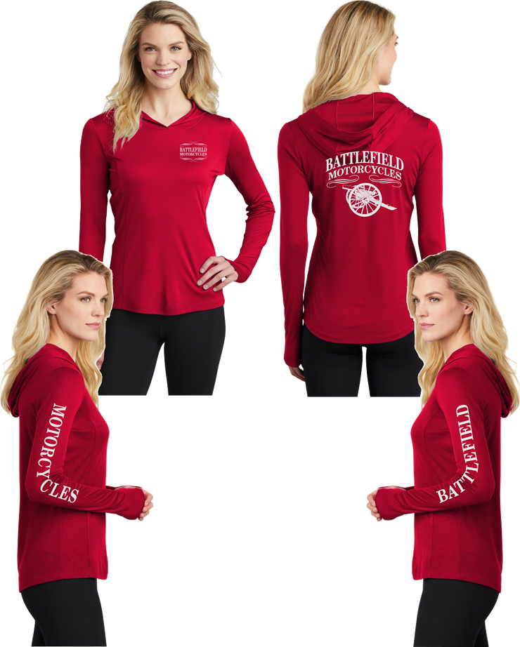 Battlefield Cannon - Womens Thumbhole Hoodie - 100% Polyester