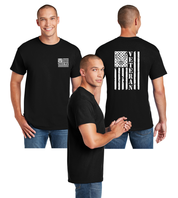 Air Force Veteran Flag Reflective Tee - Dry Blend