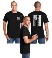 Air Force Veteran Flag Reflective Tee - 100% Cotton