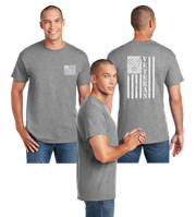 Air Force Veteran Flag Reflective Tee - Dry Blend