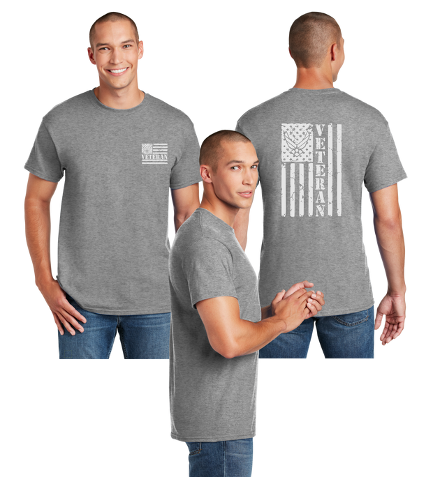 Air Force Veteran Flag Reflective Tee - Dry Blend