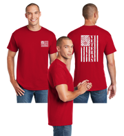 Air Force Veteran Flag Reflective Tee - 100% Cotton