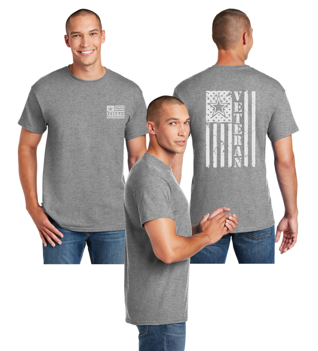 Army Veteran Flag Reflective Tee - Dry Blend