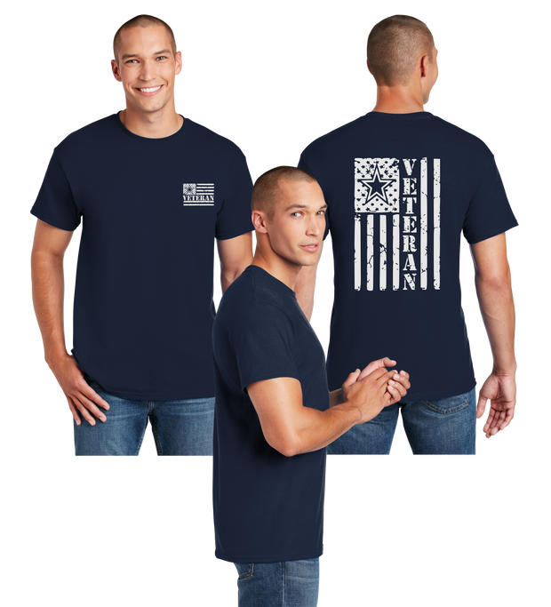 Army Veteran Flag Reflective Tee - Dry Blend