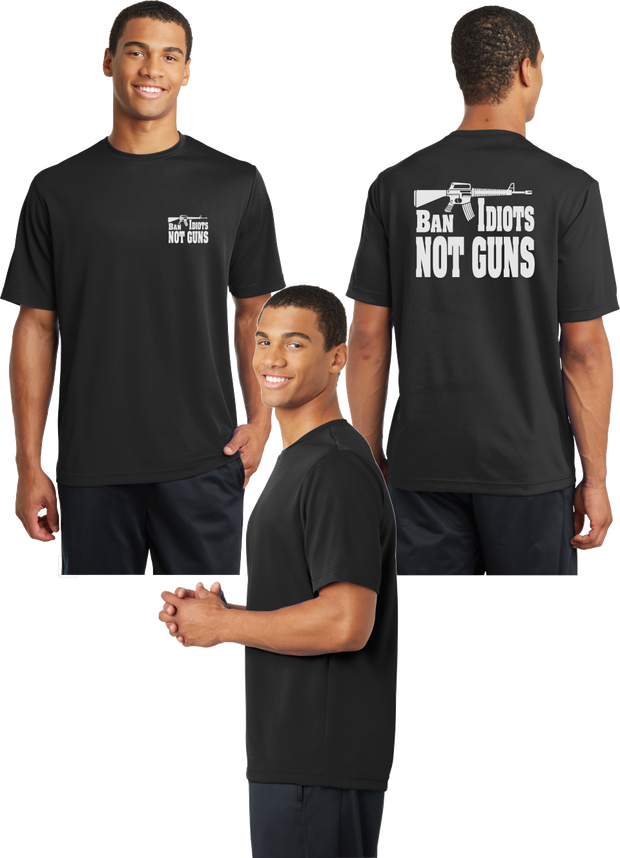 Ban Idiots Reflective Tee - 100% Polyester