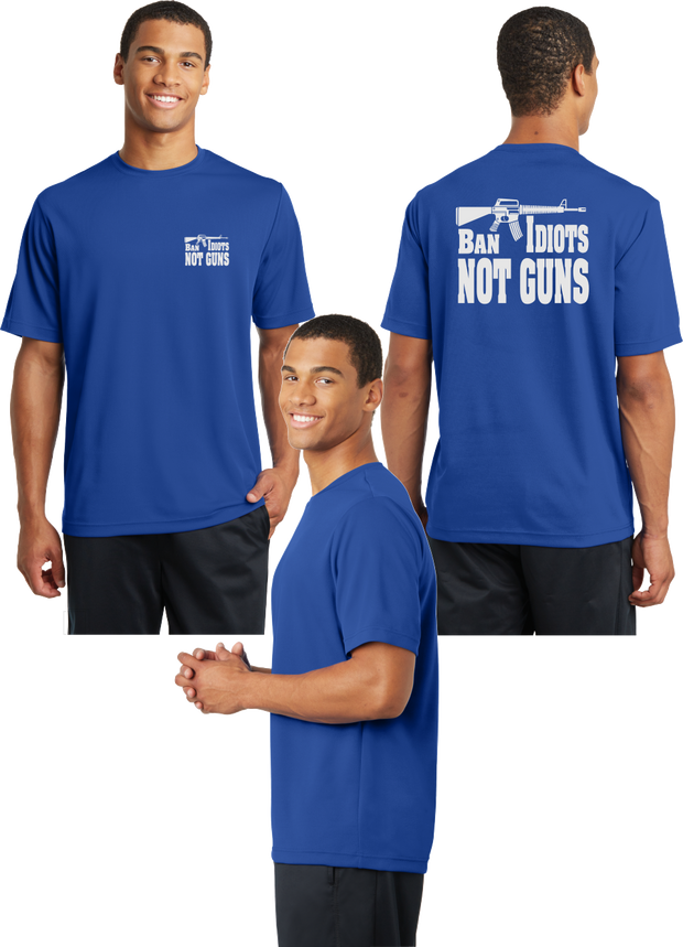 Ban Idiots Reflective Tee - 100% Polyester