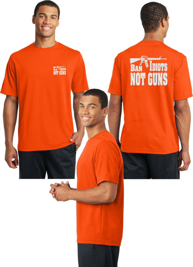 Ban Idiots Reflective Tee - 100% Polyester