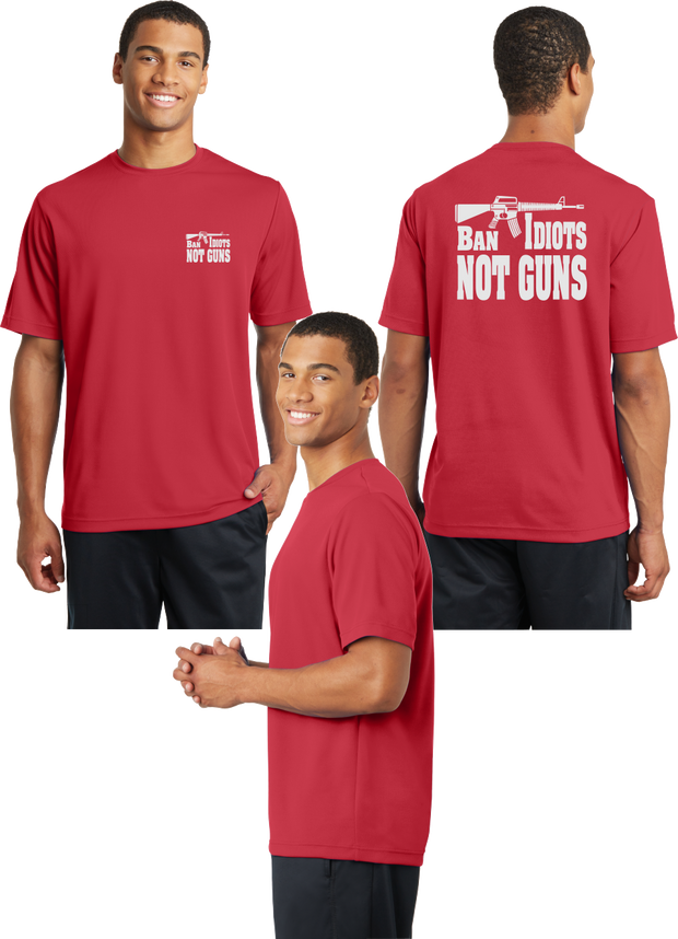 Ban Idiots Reflective Tee - 100% Polyester