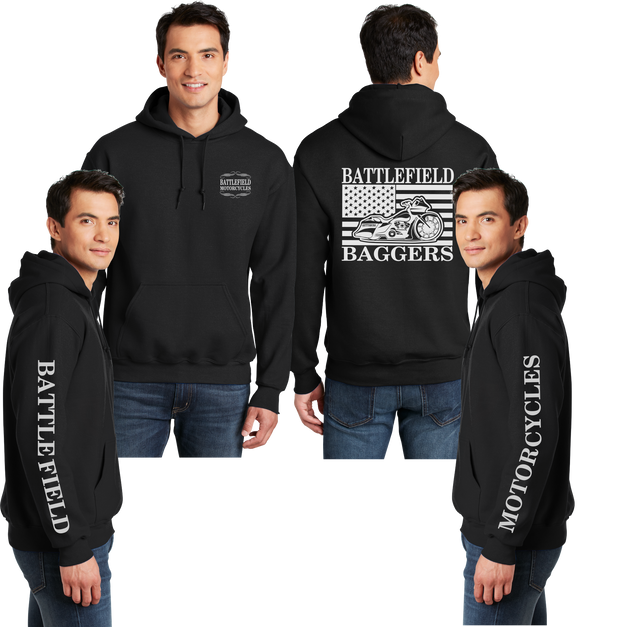 Battlefield Flag Bagger - Reflective Pullover Hoodie
