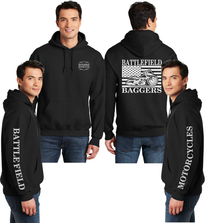 Battlefield Flag Bagger - Reflective Pullover Hoodie