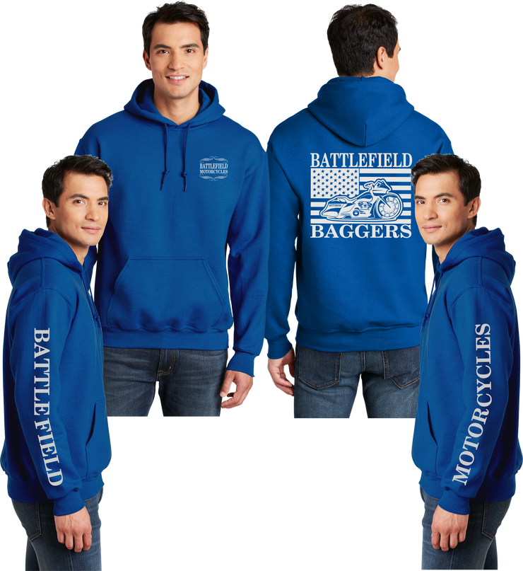 Battlefield Flag Bagger - Reflective Pullover Hoodie
