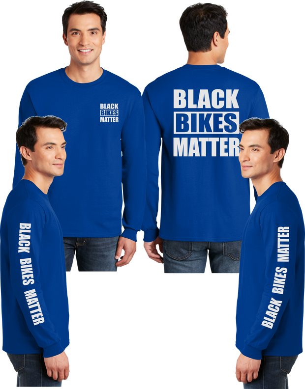 Black Bikes Matter Reflective Long Sleeve - 100% Polyester