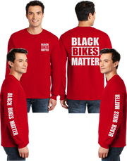 Black Bikes Matter Reflective Long Sleeve - 100% Cotton