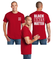 Black Bikes Matter Reflective Tee - 100% Cotton