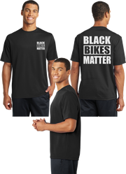 Black Bikes Matter Reflective Tee - 100% Polyester