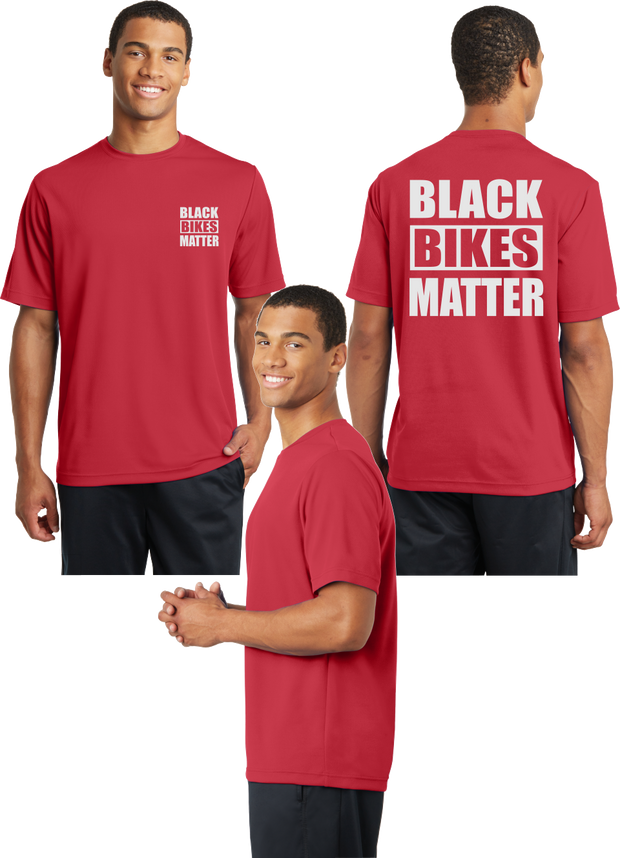 Black Bikes Matter Reflective Tee - 100% Polyester