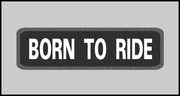 1 x 3.5 inch Patch - Born To Ride