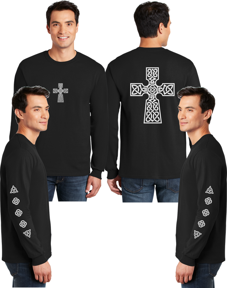 Celtic Cross Reflective Long Sleeve - 100% Polyester