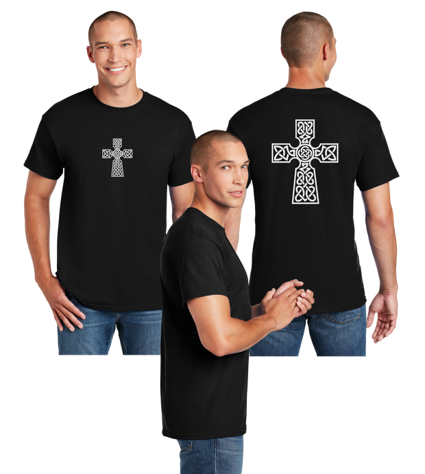 Celtic Cross Reflective Tee - 100% Cotton