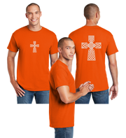 Celtic Cross Reflective Tee - 100% Cotton