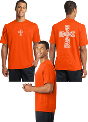 Celtic Cross Reflective Tee - 100% Polyester