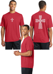 Celtic Cross Reflective Tee - 100% Polyester
