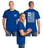 Coast Guard Veteran Flag Reflective Tee - 100% Cotton