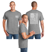 Coast Guard Veteran Flag Reflective Tee - Dry Blend