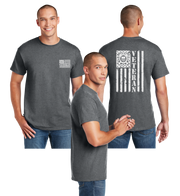 Coast Guard Veteran Flag Reflective Tee - Dry Blend