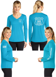 Space Coast - US SPYDER RIDERS V-Neck Long Sleeve - 100% Cotton