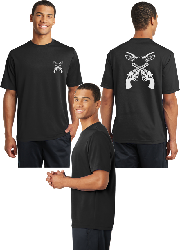 Cross Guns Eyes Reflective Tee - 100% Polyester
