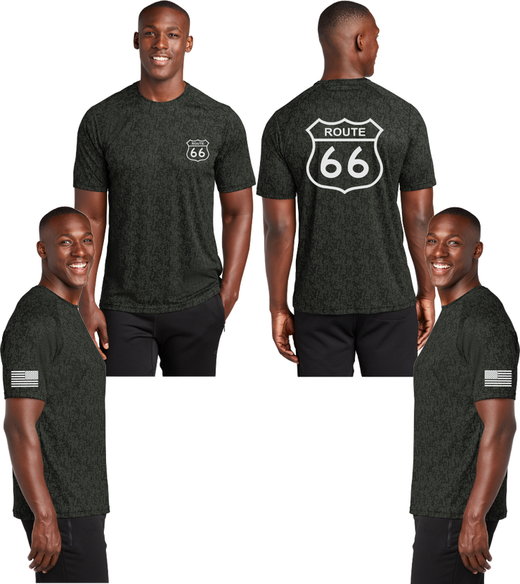 Route 66 Digi Camo Reflective Tee - 100% Polyester