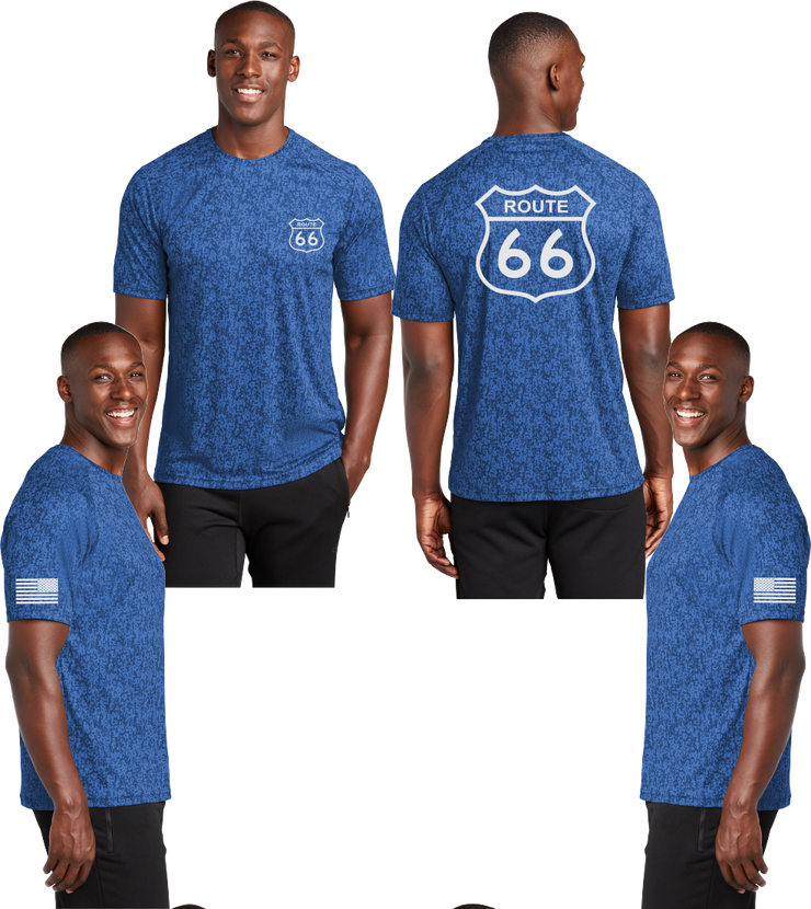 Route 66 Digi Camo Reflective Tee - 100% Polyester