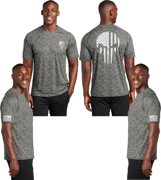 Flag Punisher Reflective Digi Camo Tee - 100% Polyester